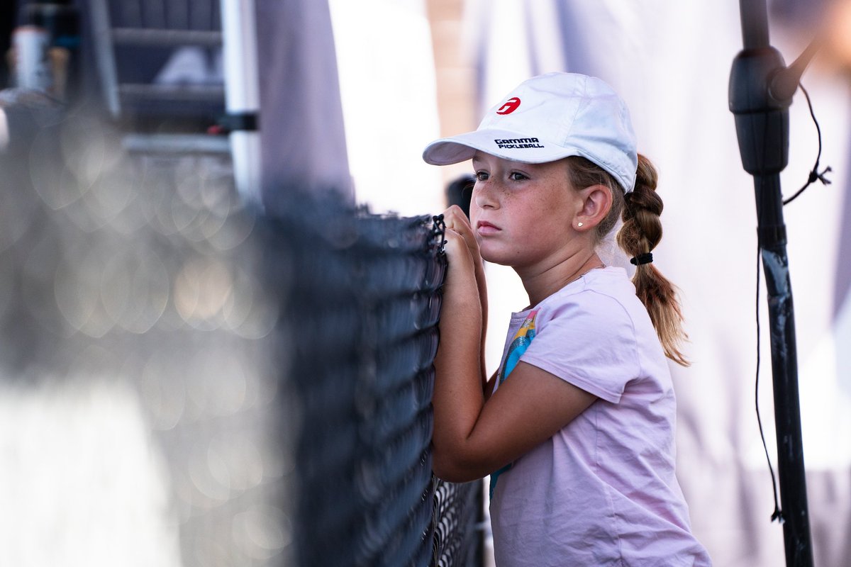 Someone’s always watching, so set the example! 🥹 @TheMeganFudge 

@gammapickleball | #APPTour #APPFamily #Pickleball