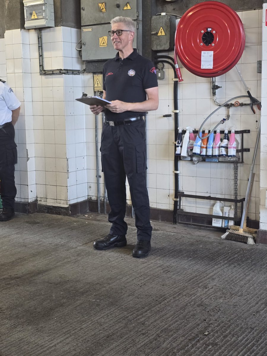 After 31 years, Firefighter/Paramedic Morrisey took his final parade in North Strand last night As it was his last night, he did roll call, announced who was on what engine/ambulance and what station duty each Firefighter had