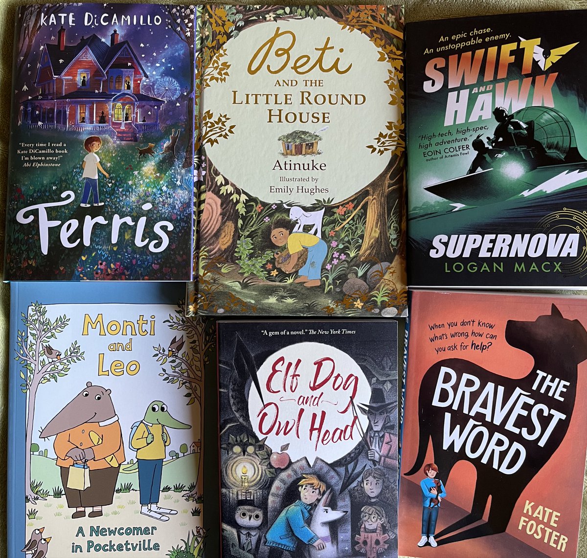 Fantastic bit of bookpost from @WalkerBooksUK today…yes I am already reading the new Kate DiCamillo. Really looking forward to diving into these.