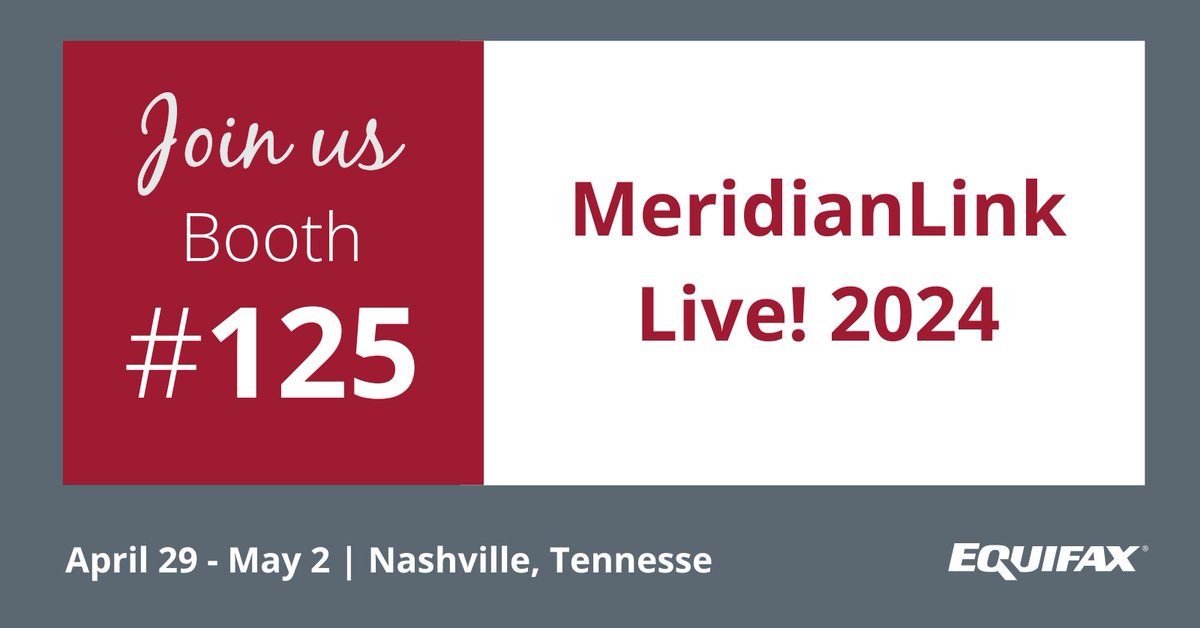 Attending MeridianLink Live! Conference next week? Don’t forget to stop by our booth to learn how we can help you improve your member experience, mitigate #fraud, and streamline your income and employment verification processes.