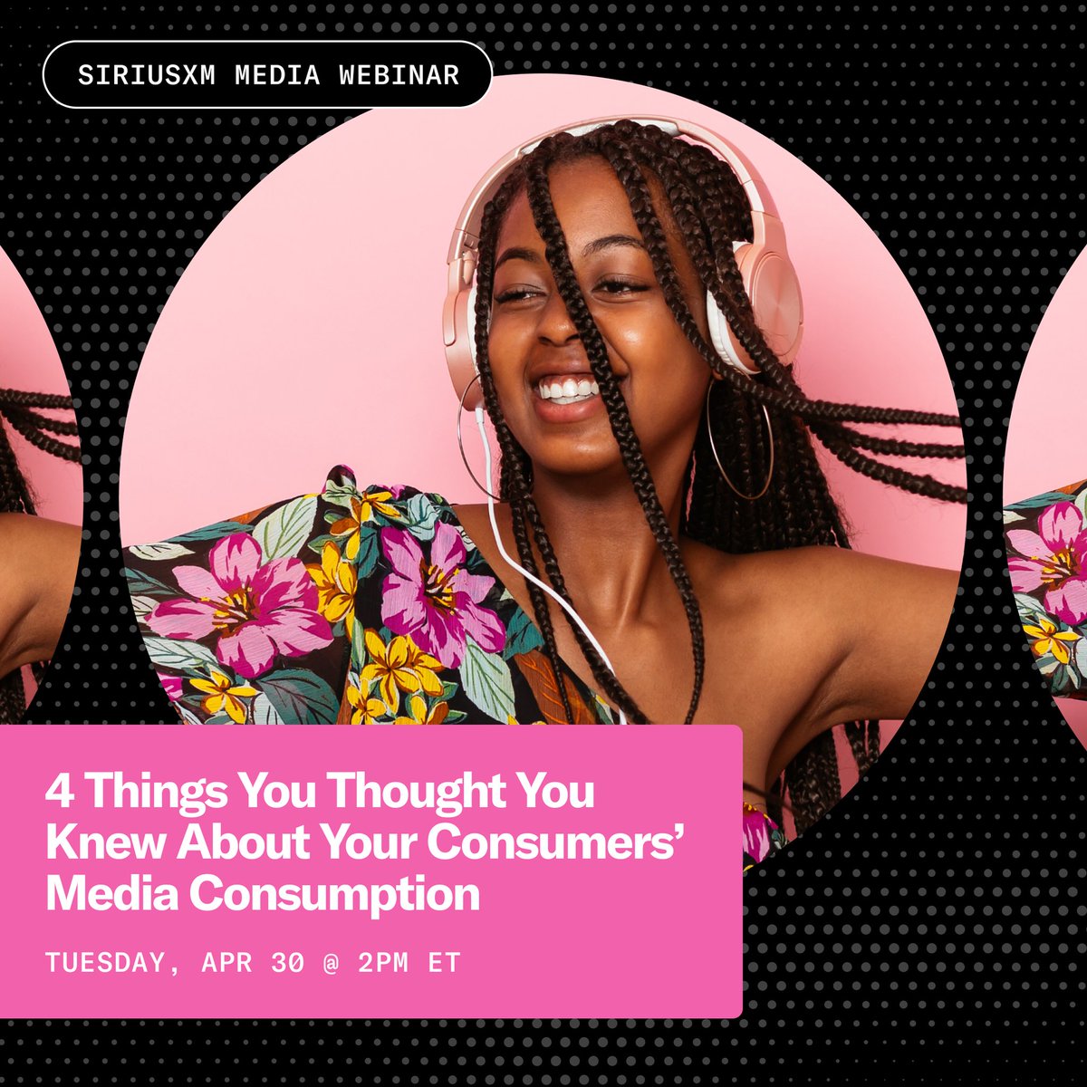 Do you know your consumers’ #mediaconsumption habits? Join our next #webinar to get the most recent and impactful data on how consumers show up on different media mediums—#socialmedia #ctv #tv #audio! 

RSVP here: bit.ly/3Q193k4

#consumertrends