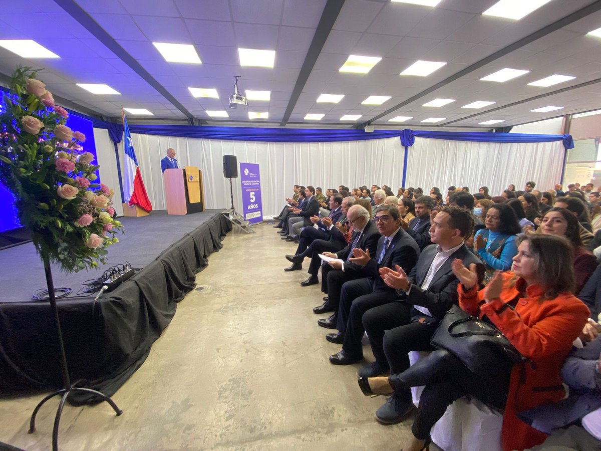 SEREMI y equipo MOP participó en inauguración del año académico de la @ucentral_cl donde dictó una charla la destacada economista María Cuky Pérez✨