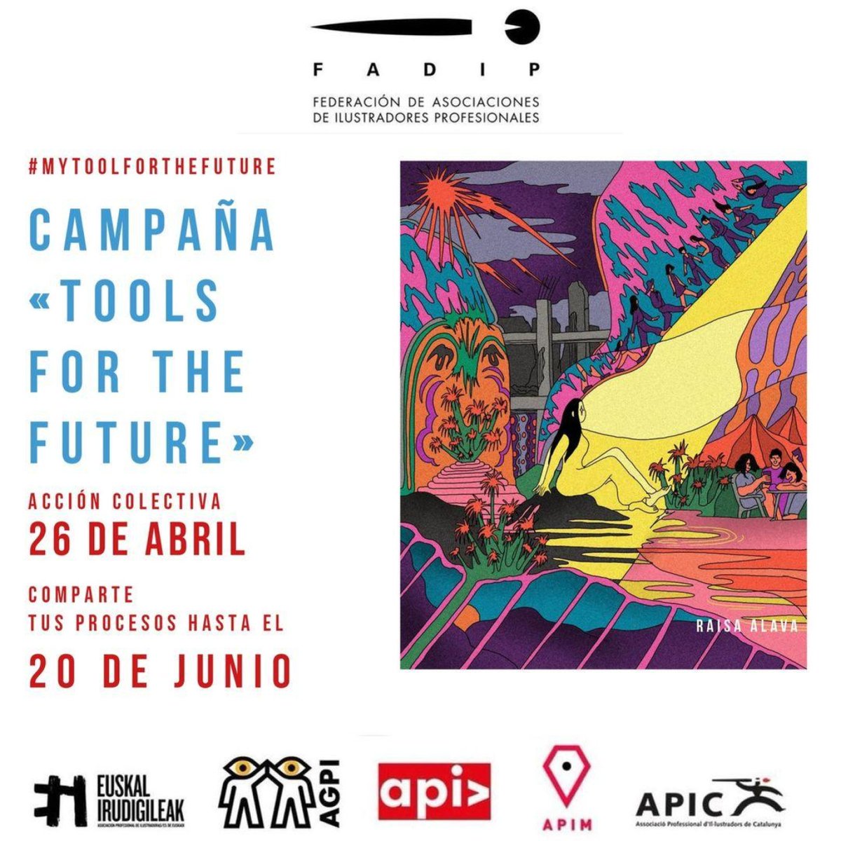 ATENCIÓN! 🔥 FADIP presentó durante la Feria de Bolonia la campaña: «MY TOOL FOR THE FUTURE. Tus procesos creativos son la verdadera herramienta creativa de futuro» y se lanza una ACCIÓN COLECTIVA para este 26 de Abril, Día Mundial de la Propiedad Intelectual 🧵👇