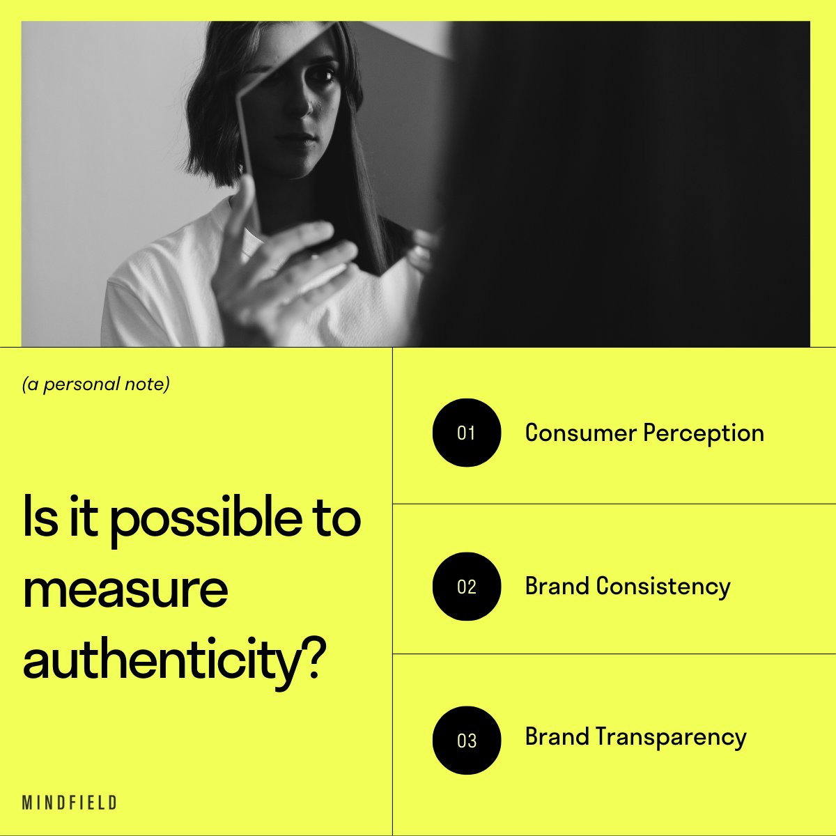 Authenticity has emerged as a crucial concept in brand strategy, particularly now, where consumers are increasingly discerning and seek genuine connections with the brands they support. This aspect is highly valued, and the question becomes increasingly relevant. #mindfield