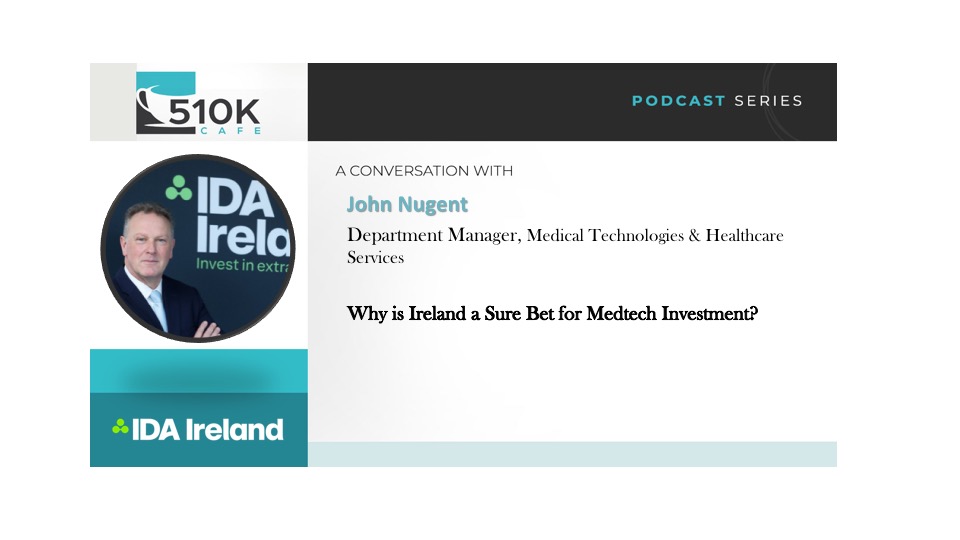 Amy Shepherd (@510kcafemedia) on Twitter photo New <a href="/510kCafeMedia/">Amy Shepherd</a> #podcast drop! Thrilled John Nugent of <a href="/IDAIRELAND/">IDA Ireland</a> stopped by with an update on the latest in #medtech #investment in #Ireland.
Tune in to this insightful conversation on modern #lifesciences global business practices and investment.
lnkd.in/gMbey-Qs New <a href="/510kCafeMedia/">Amy Shepherd</a> #podcast drop! Thrilled John Nugent of <a href="/IDAIRELAND/">IDA Ireland</a> stopped by with an update on the latest in #medtech #investment in #Ireland.
Tune in to this insightful conversation on modern #lifesciences global business practices and investment.
lnkd.in/gMbey-Qs