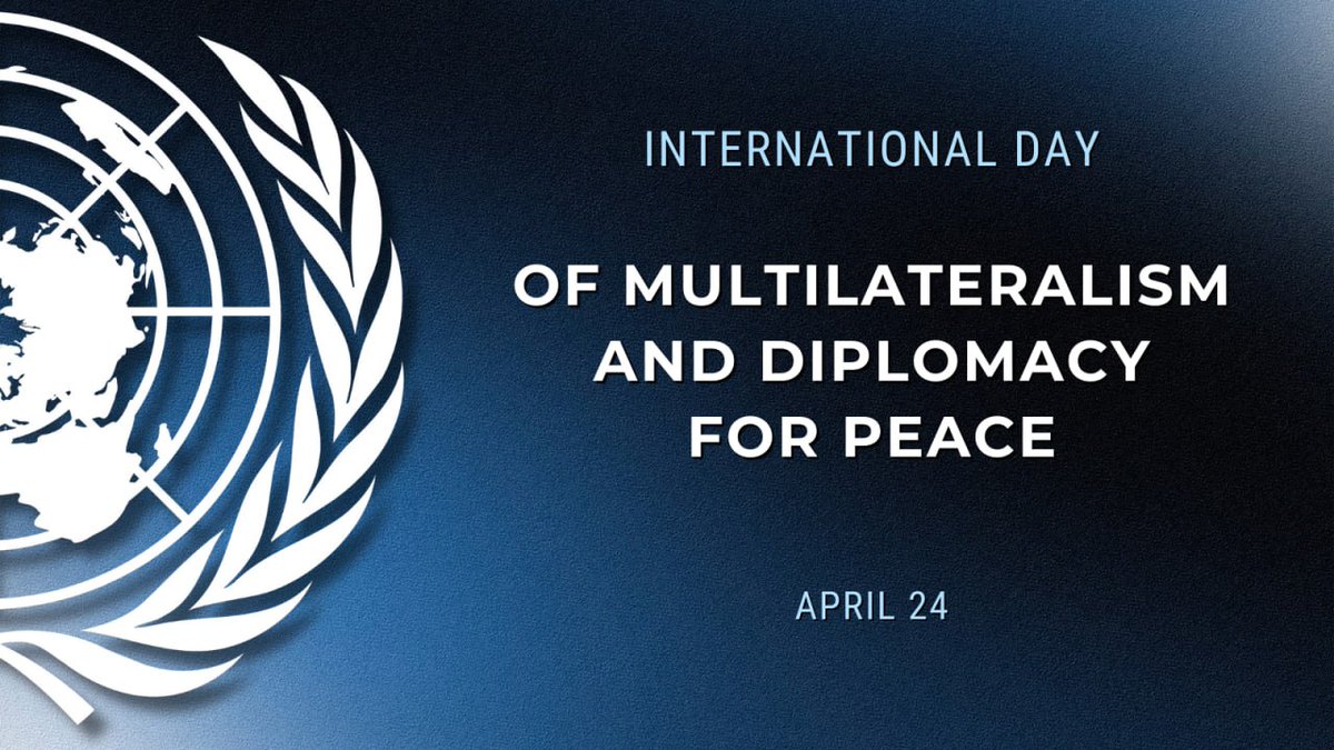 🌐 April 24 marks the International Day of #Multilateralism and Diplomacy for Peace. 💬 FM Sergey #Lavrov: It is our common duty to preserve the United Nations as the hard-won epitome of multilateralism and coordination of international politics. 👉 t.me/MFARussia/19983