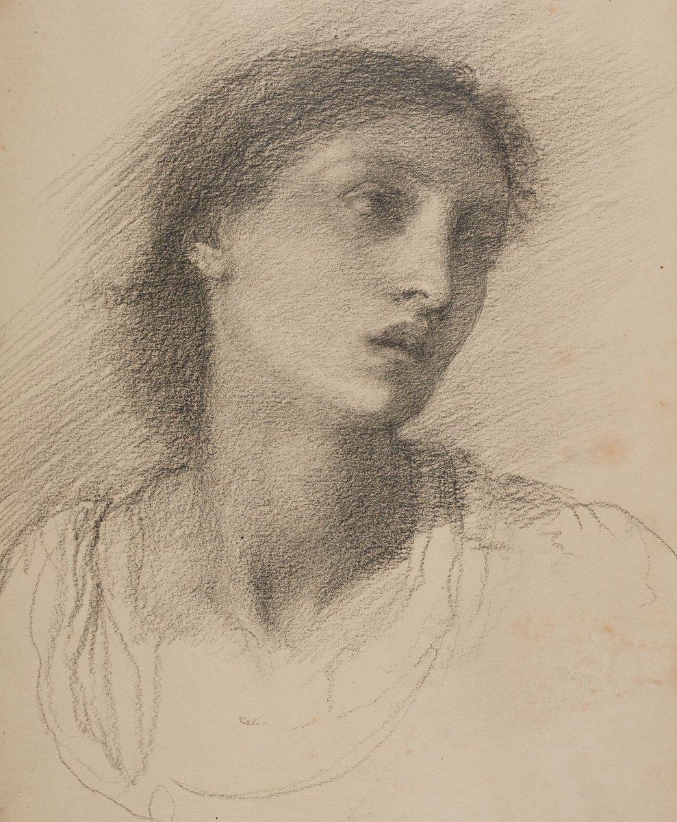 Head Study of Maria Zambaco by Edward Burne-Jones, 1869-71.