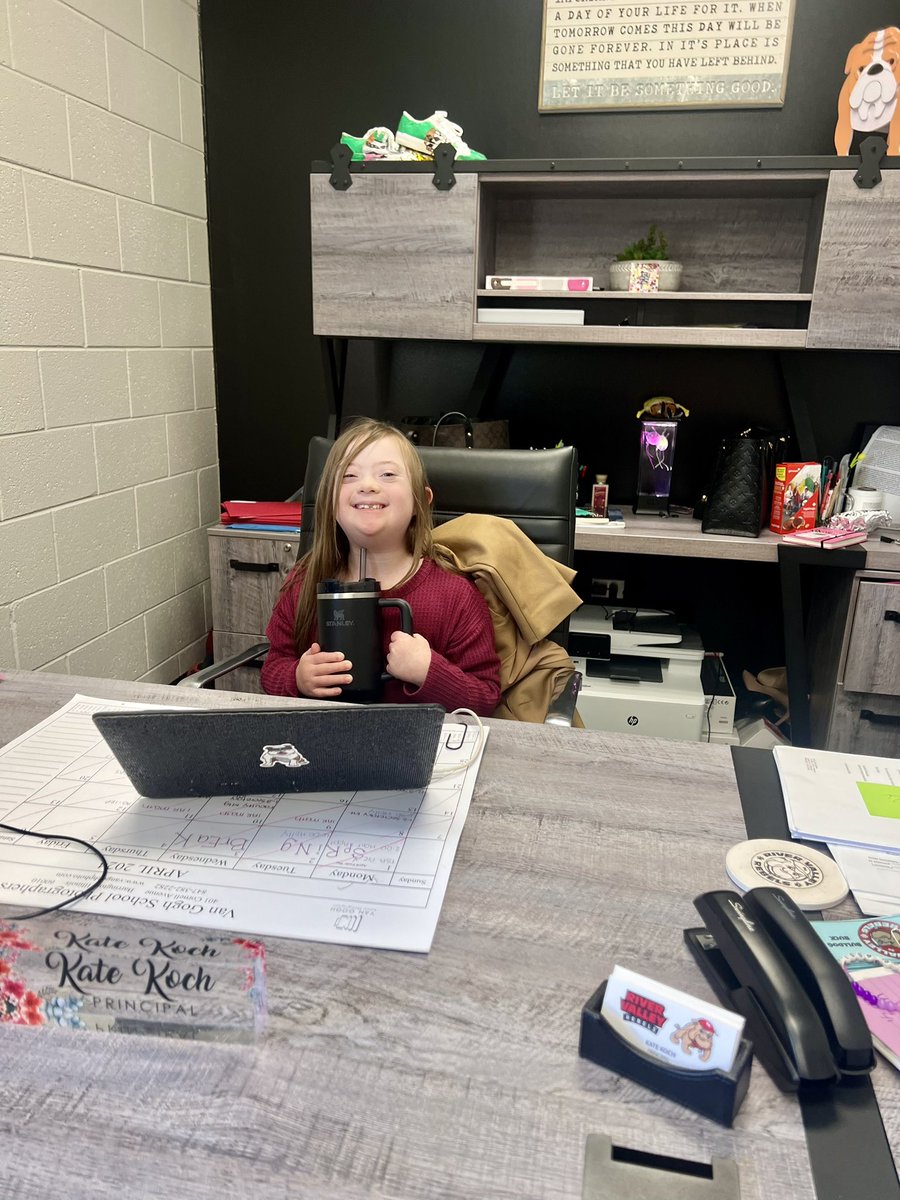 Principal for the afternoon 🥰🫶🏼 #RebelPride #SD113A