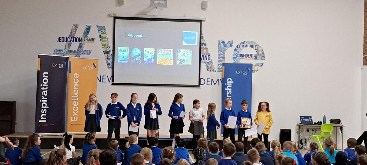 NewSilksReaders's tweet photo. What a fabulous afternoon we had here @NewSilksAcademy @extoltrust at our Awards Ceremony which brought our first ever Extol Reads event to a close. We were joined by our Patron of Reading, author Hilary Robinson and children from schools across our Trust family.
#WeAreReaders https://t.co/famcHeT1rG
