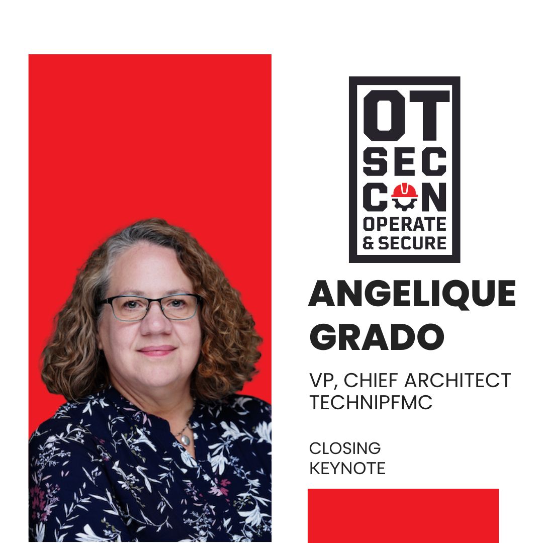 We’re less than a week away from our very first OT.SEC.CON.! We’re ending the conference on a high note with TechnipFMC VP, Chief Architect, Angelique Grado! 

#OT #Cybersecurity #conference #speaker #keynote