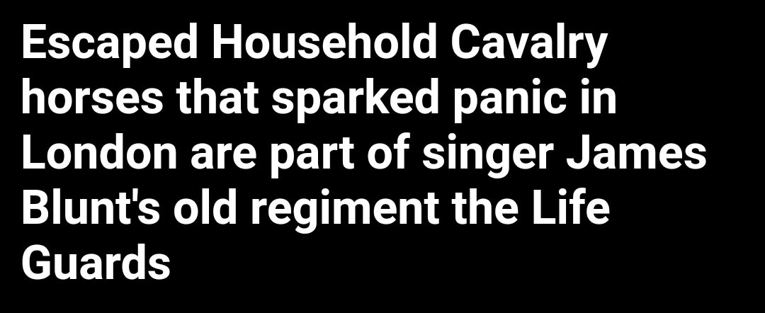 Absolutely ridiculous Daily Mail celebrity angle on the #HouseholdCavalry story