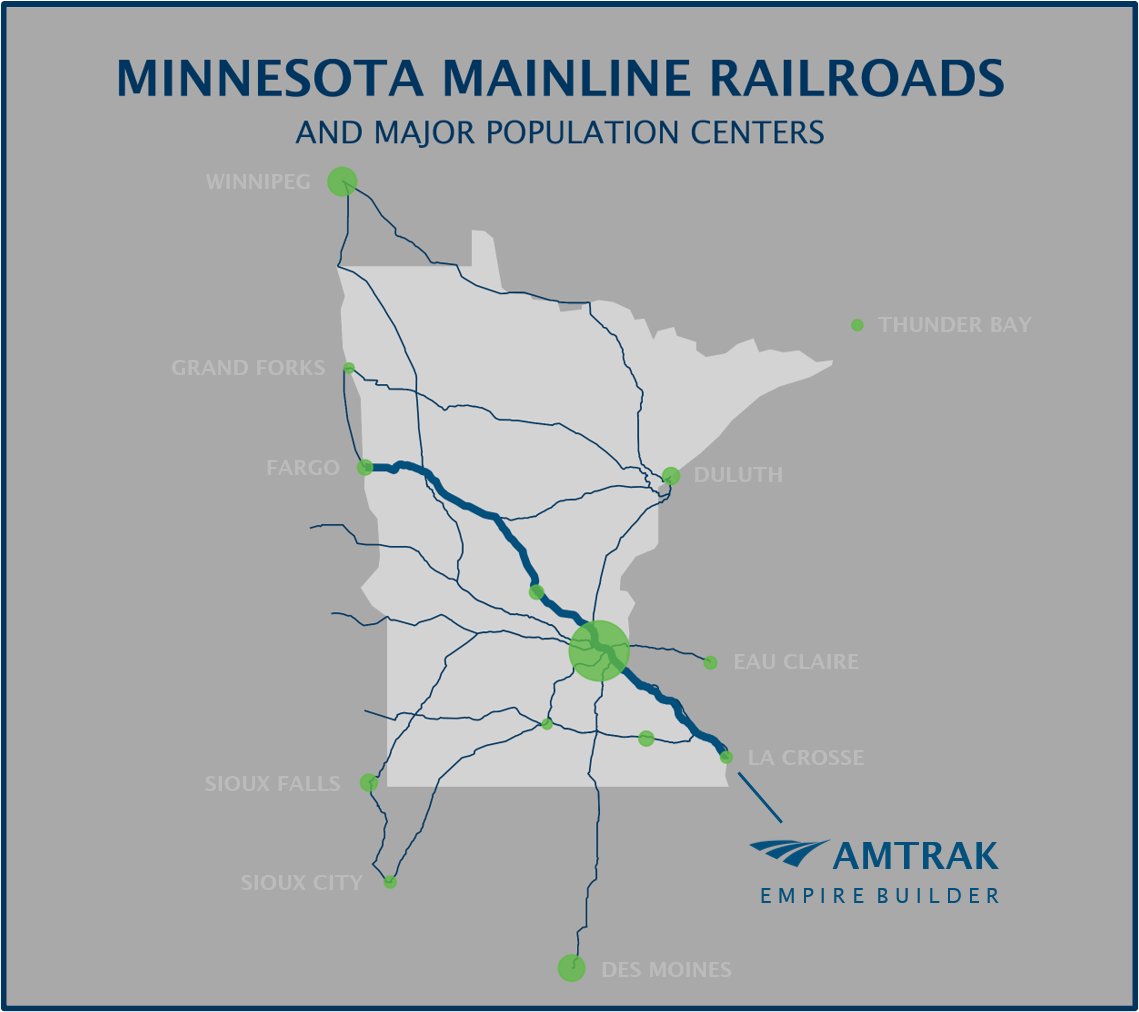 🚨Reminder! MnDOT will be in the Twin Cities TONIGHT for an engagement session on the State Rail Plan!

📅Wednesday, 24 April
🕒5:00-7:00 CT
📍St. Paul Union Depot

What are your priorities for regional and intercity rail in Minnesota?