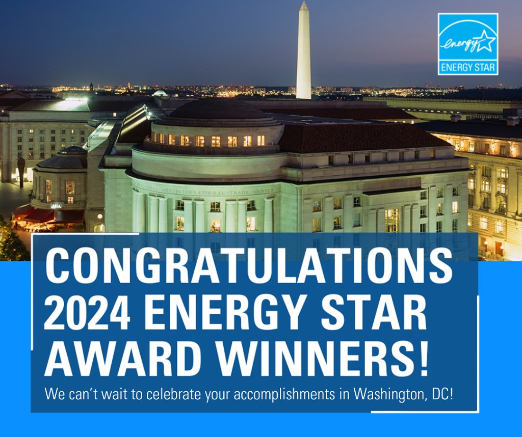 Tomorrow the EPA is hosting the ENERGY STAR Awards Celebration. We look forward to honoring award winners and their outstanding contributions to energy efficiency! Follow #EnergyStarAwards and help us congratulate award winners on their achievements. energystar.gov/awards