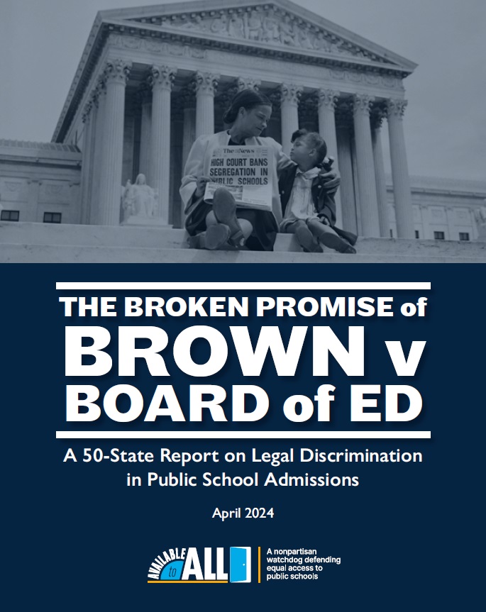 timderoche's tweet photo. Yesterday we released our new report on THE BROKEN PROMISE OF BROWN V. BOARD OF ED.  Grateful to @RussContreras for covering these issues.

Worked very hard on this one.  Would love to hear what you think of our conclusions.

Thanks to @printgonzalez for his great design work. https://t.co/QDVhbk0Sfk