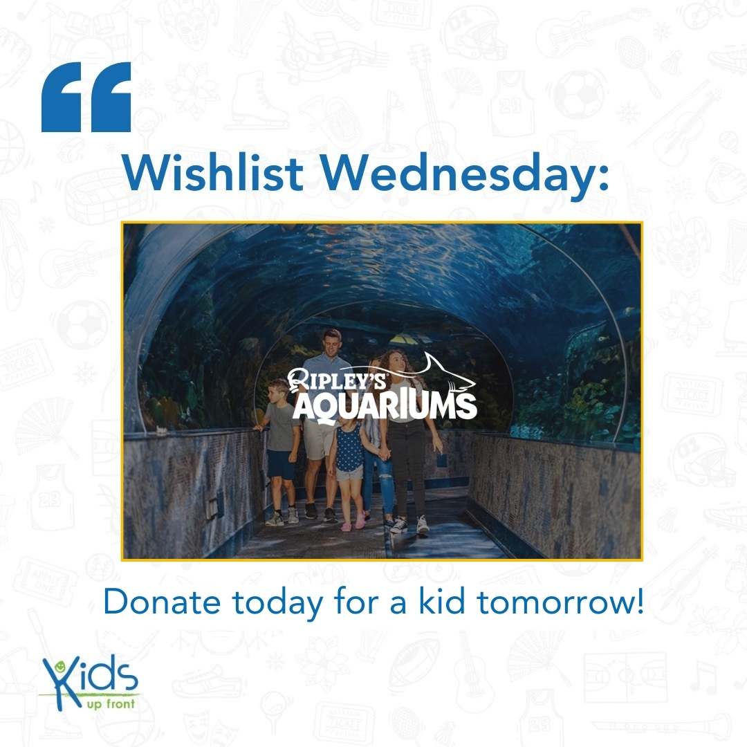 🌟 This #WishlistWednesday, dive into an unforgettable underwater adventure at @ripleysaquaca. Can't make it to Ripley's Aquarium? Consider donating your unused tickets. Email us at torontotickets@kidsupfront.com