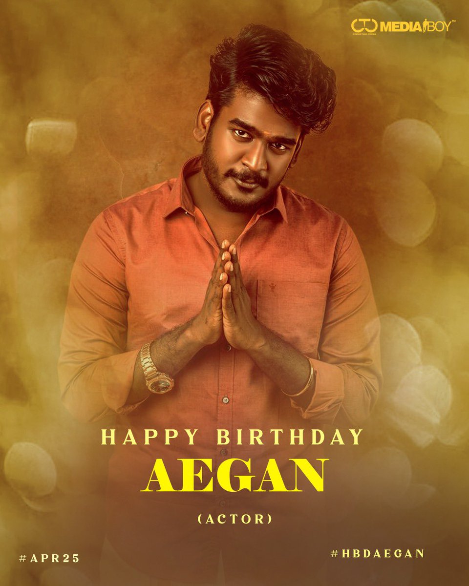 Team @CtcMediaboy wishes happy birthday to an enthusiastic actor @ActorAegan #Aegan #HBDAegan 🍰🎂 Have a rocking year.