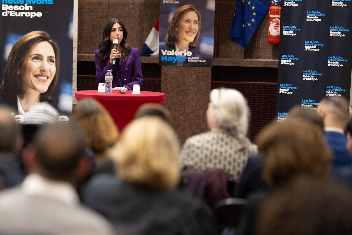 Après Lille, Bayonne, Oraison et Magny-en-Vexin, à Nogent-sur-Marne ce soir avec @MathieuMlefevre et @ShannonSeban pour parler de l’Europe. Le 9 juin, soyons du côté de la fierté, de l’espoir, de la liberté et de l’ambition : votons @ValerieHayer !