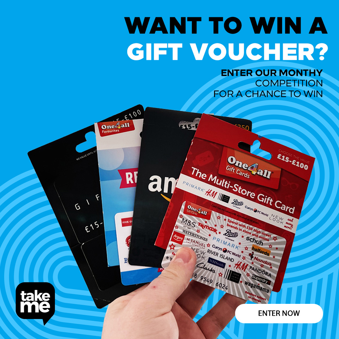 Take Me… Shopping with £100 to spend with your chosen voucher in this month’s FREE competition for you to enter.
1] LIKE this post
2] SHARE this post  
3] Comment WHERE you would spend them
4] FOLLOW TAKE ME
Winner announced at the end of each month.
#TakeMe #Taxis