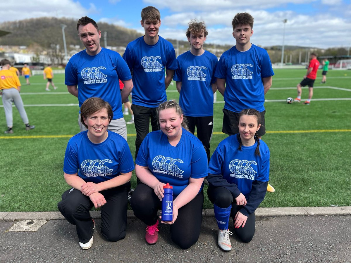 Well done to the @BordersCollege L6 Business students today running their Charity match for @FreeKicks, to the HNC Sports Students for reffing and to everyone that took part. Great day and the weather played its part.