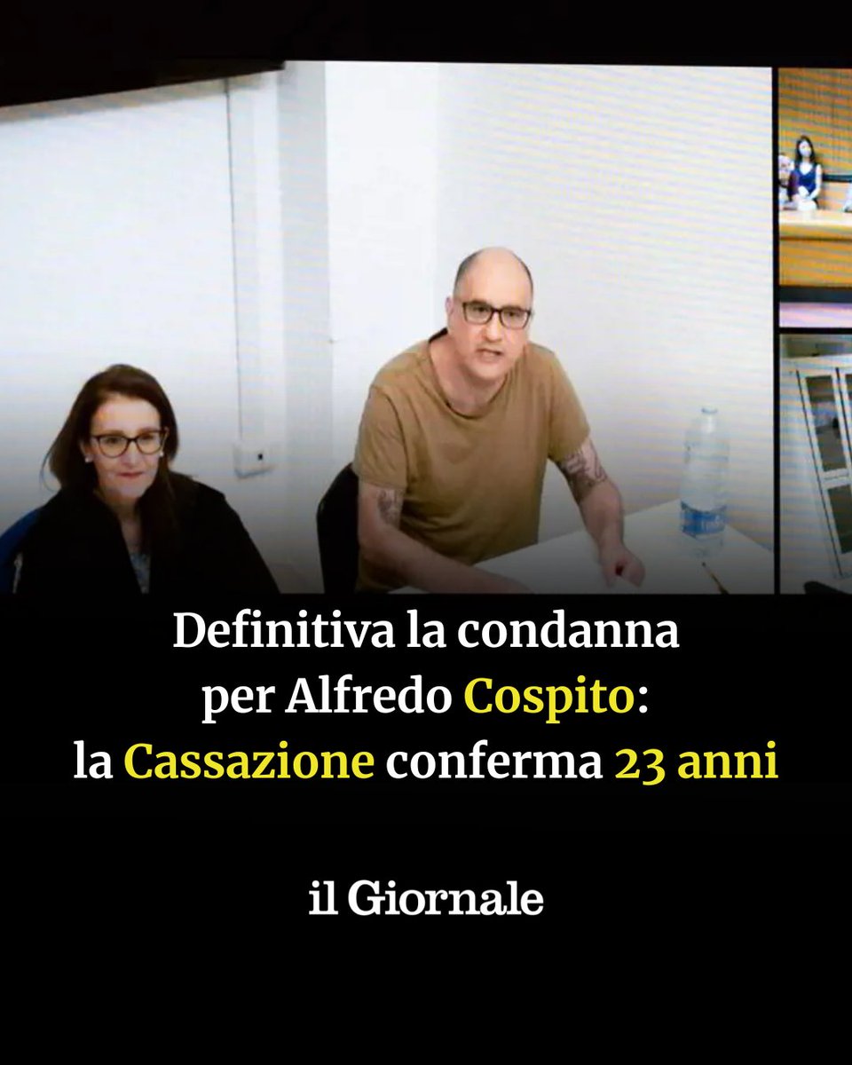 La Corte di #Cassazione ha ratificato le condanne a 23 anni di carcere per Alfredo #Cospito, concludendo così la lunga vicenda giudiziaria iniziata con l'attentato alla ex caserma allievi carabinieri di #Fossano nel 2006.

➡️ cstu.io/596e8f