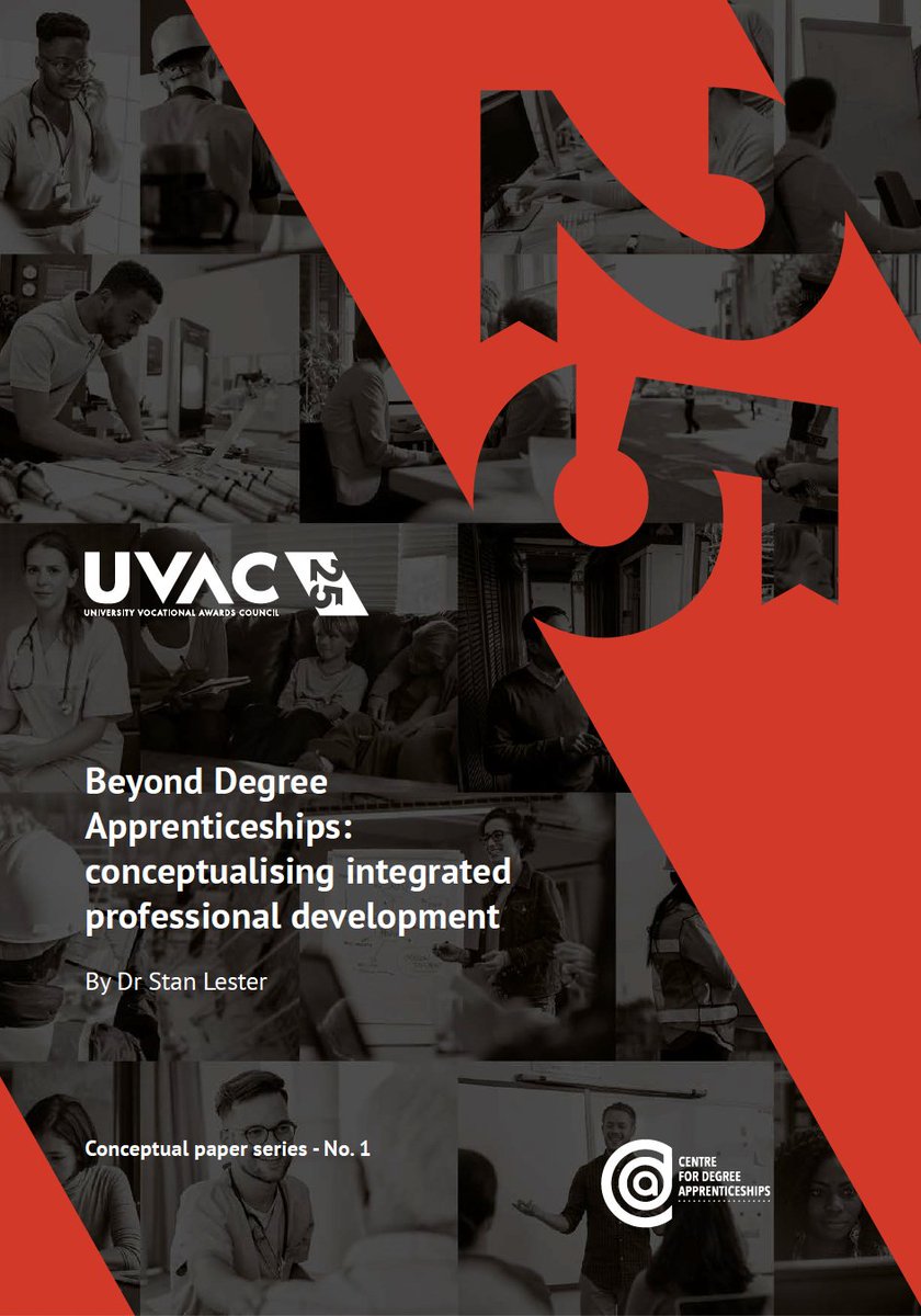 UVAC has launched the 1st of a series of concept & discussion papers to celebrate 25 yrs of working on behalf of the higher education sector to champion higher level technical, professional education and skills, & routes into the professions 1st concept - shorturl.at/sAF39