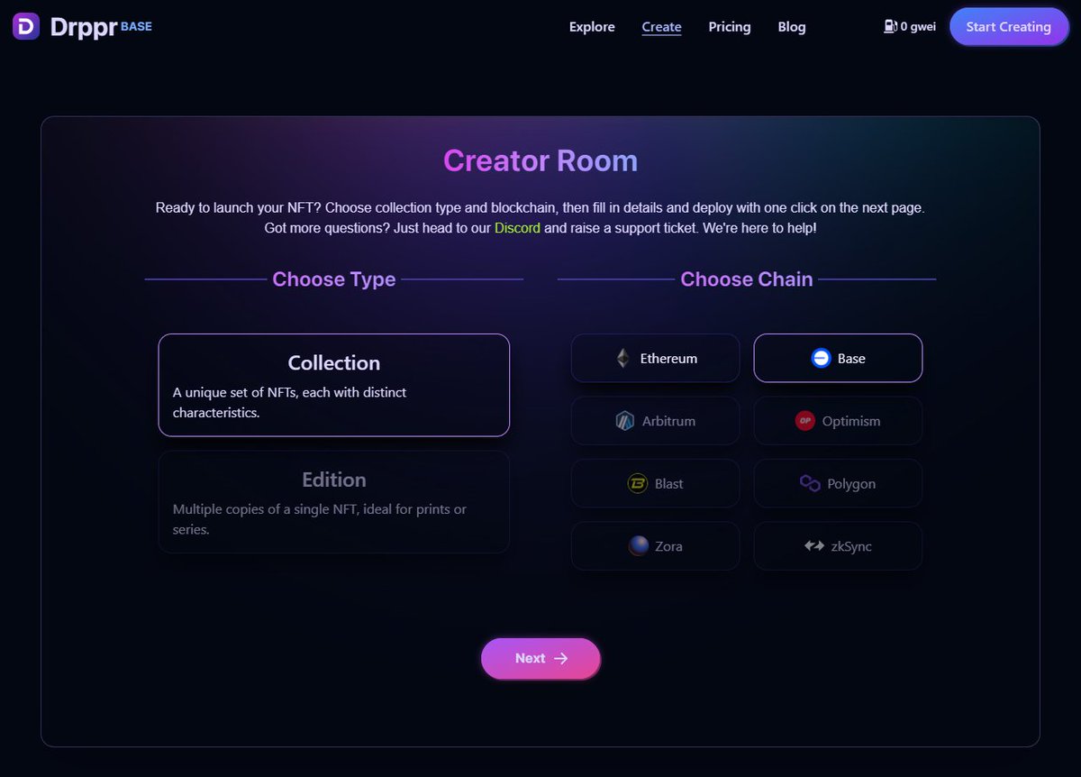 DRPPR | NFT launchpad tweet media