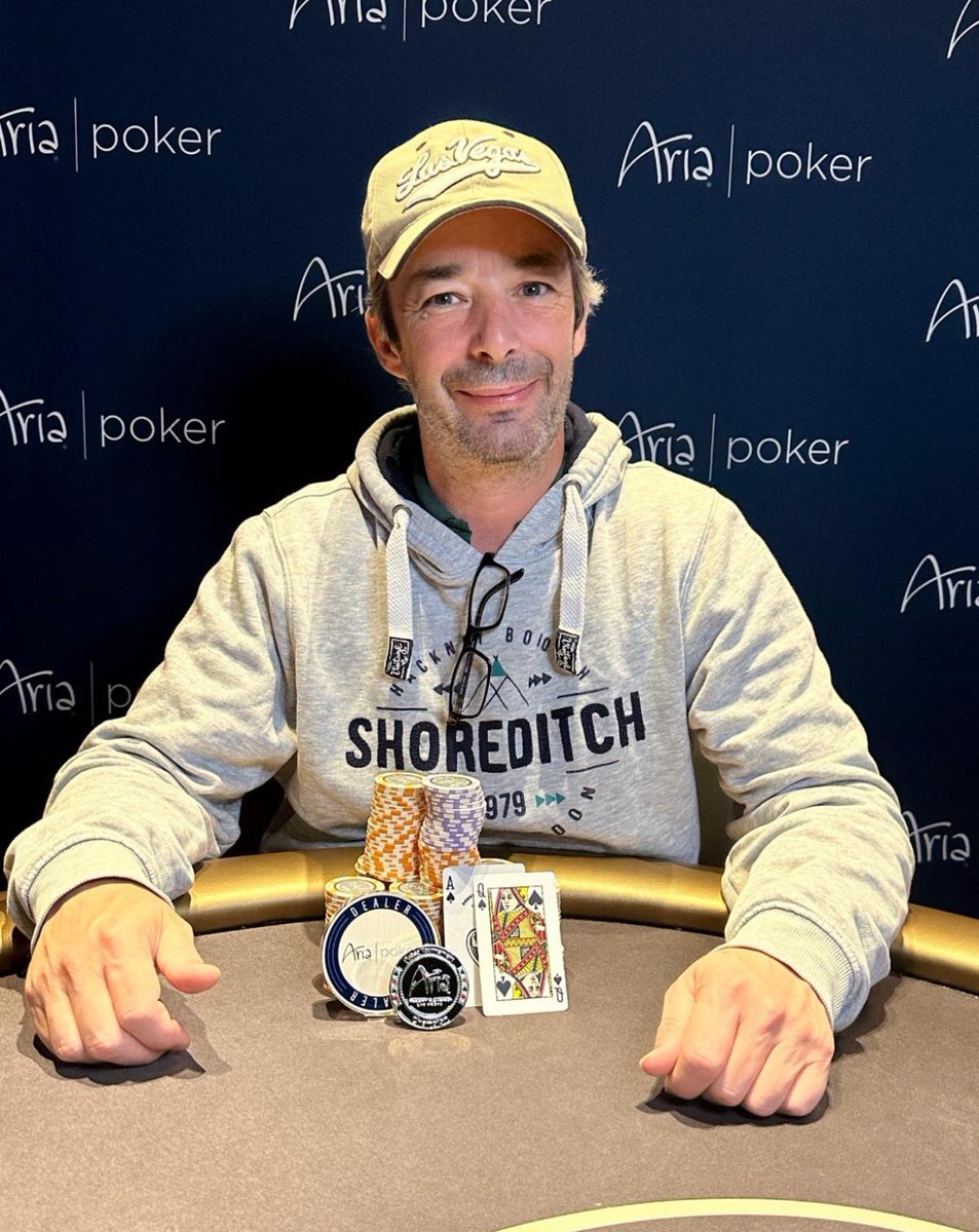 With 66 entries creating a prize pool of $8,250 in our $160 NLH on Sunday, April 21st it was Antoine Fortune (France 🇫🇷) capturing first place! Play finished when the remaining seven players agreed to a chop awarding Antoine $1,654 in winnings!