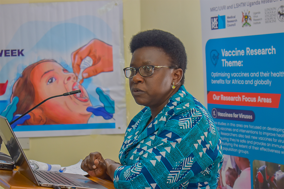 Measles Outbreak Update: Dr.@BwogiJosephine, the Principal Research Officer heading the EPI Department at @UVRIug recommended the need for including evidence-based research to guide public health interventions in response to the outbreak. #VaccinesWork #WorldImmunisationWeek