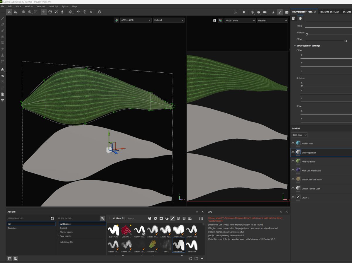 Hey @Substance3D, a feature request for 2D UV Warping, it would be great for plant workflows. Currently I'm flattening my geo to get materials to warp easily before bringing the exported texture back into the un-flattened project file, as the geo is too wobbly to do 3D UV warp.