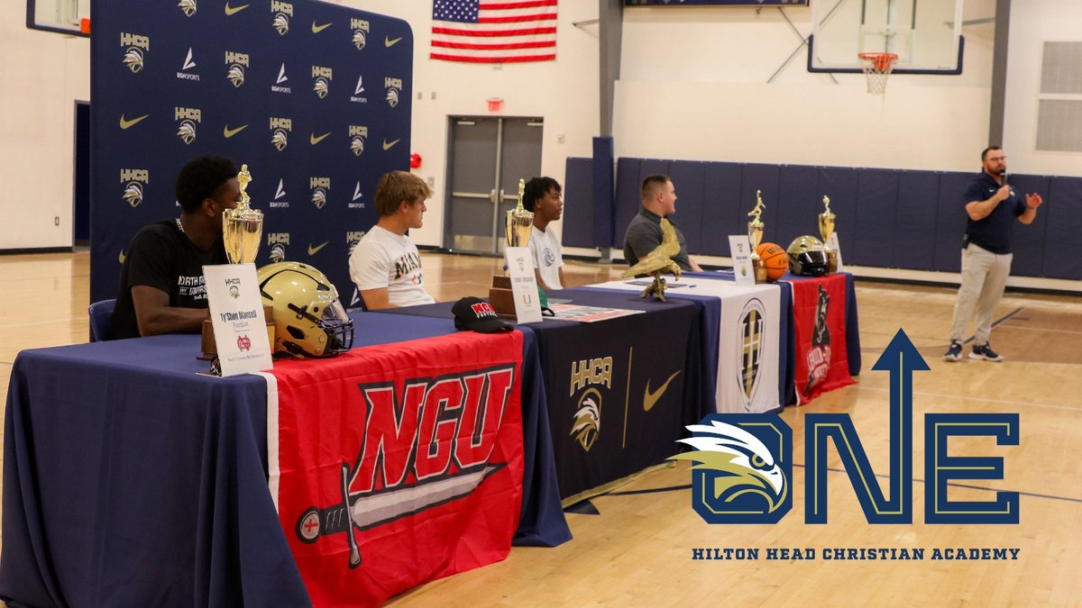 4 more HHCA Class of '24 athletes signed to further their athletic careers at the next level in today's third college signing day this year. Details: hhca.org/details/~board…