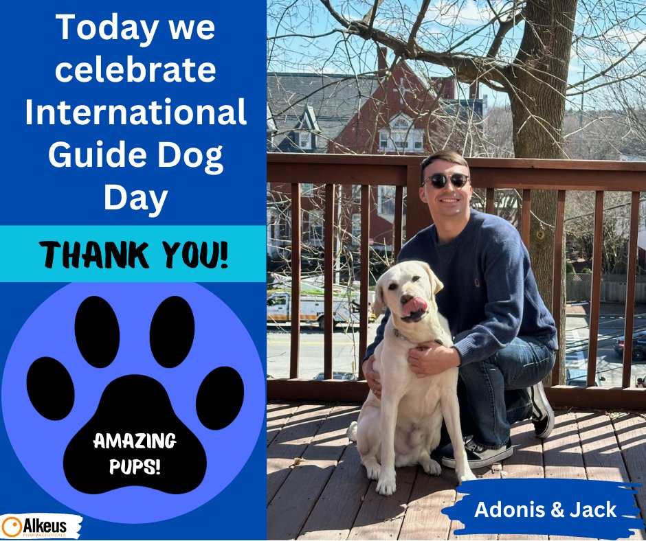 Guide dogs are incredible companions that can transform the lives of those with low vision and blindness. Today we want to honor these amazing and special pups!

guidingeyes.org
#internationalguidedogsday #alkeuspharma #Stargardt #lowvision