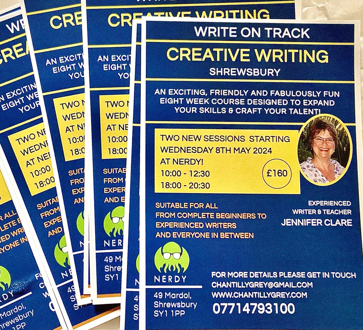 Join us! A super friendly and relaxed creative writing experience. Highly recommend. It is so much fun. 
chantillygrey.com for the details