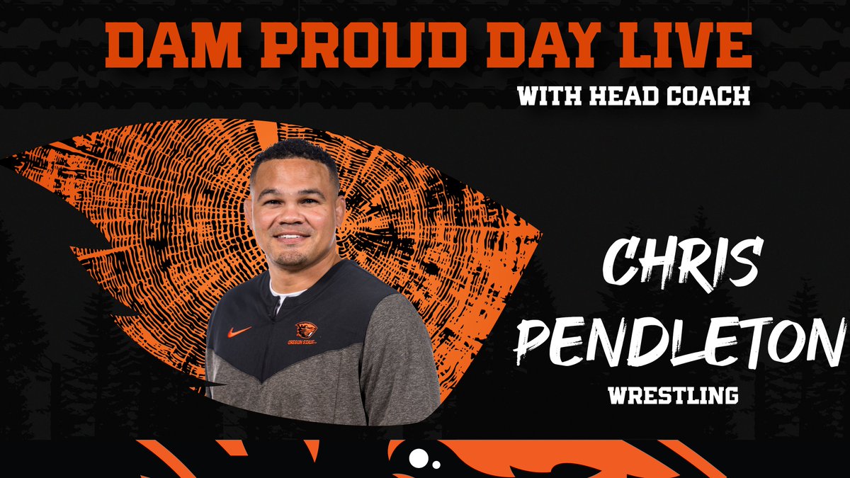 Catch Coach @ChrisPendleton9 on Dam Proud Day Live at 1:38 p.m.! 💻 » damproudday.org/live_stats donate » bit.ly/dpd_wrestling #GoBeavs