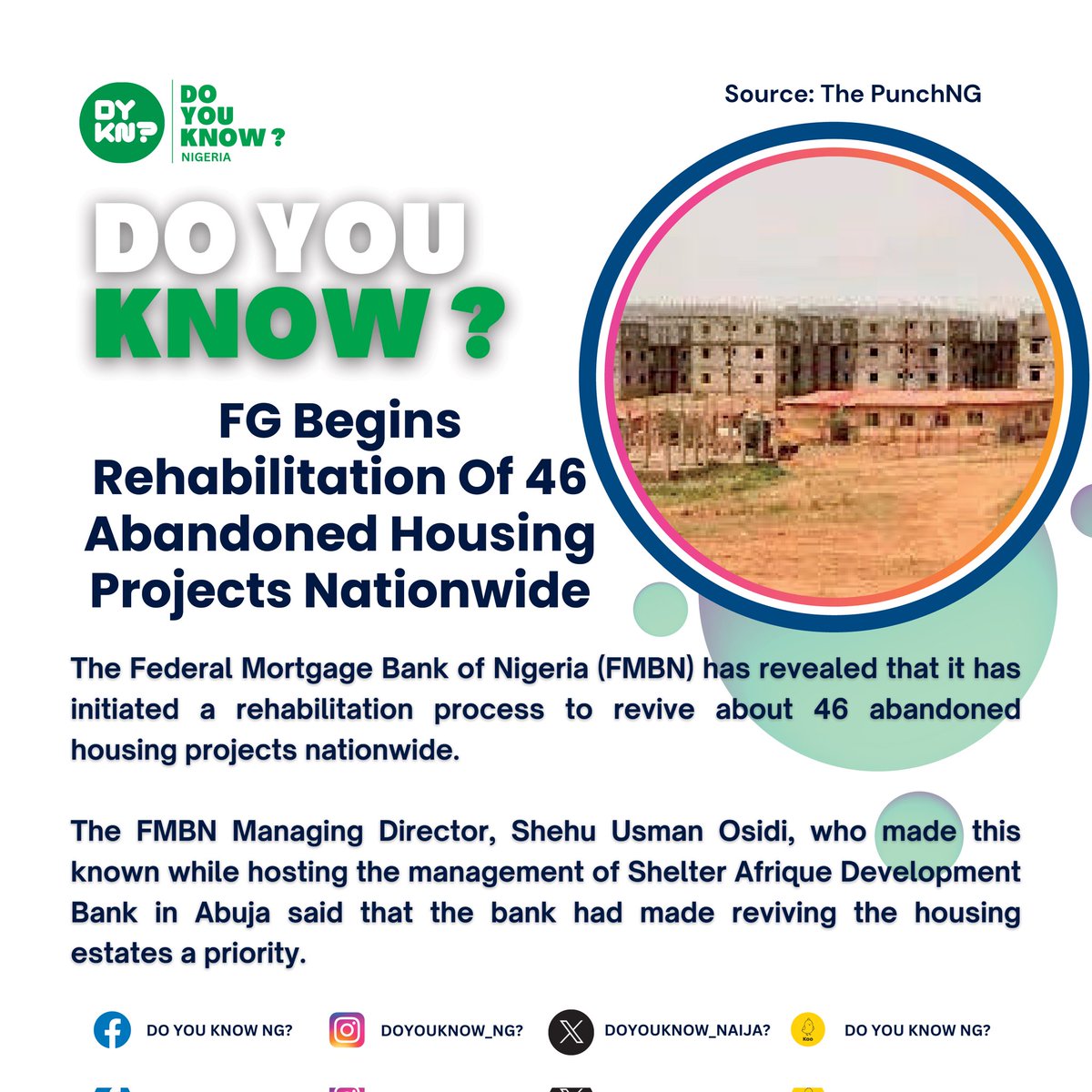 THE TINUBU ADMINISTRATION IS INJECTING NEW LIFE INTO ABANDONED HOUSING PROJECTS ACROSS NIGERIA!

#PositiveFactsNG