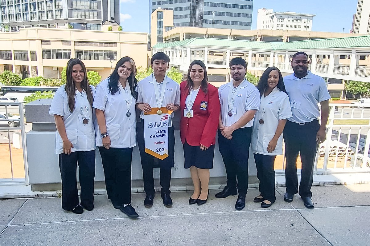 CONGRATULATIONS to our STATE CHAMPS, medalists, and all those students and instructors that represented NWSCC at the Alabama SkillsUSA State Competition ‼ #nwscc #salonandspa #barbering #GoPatriots