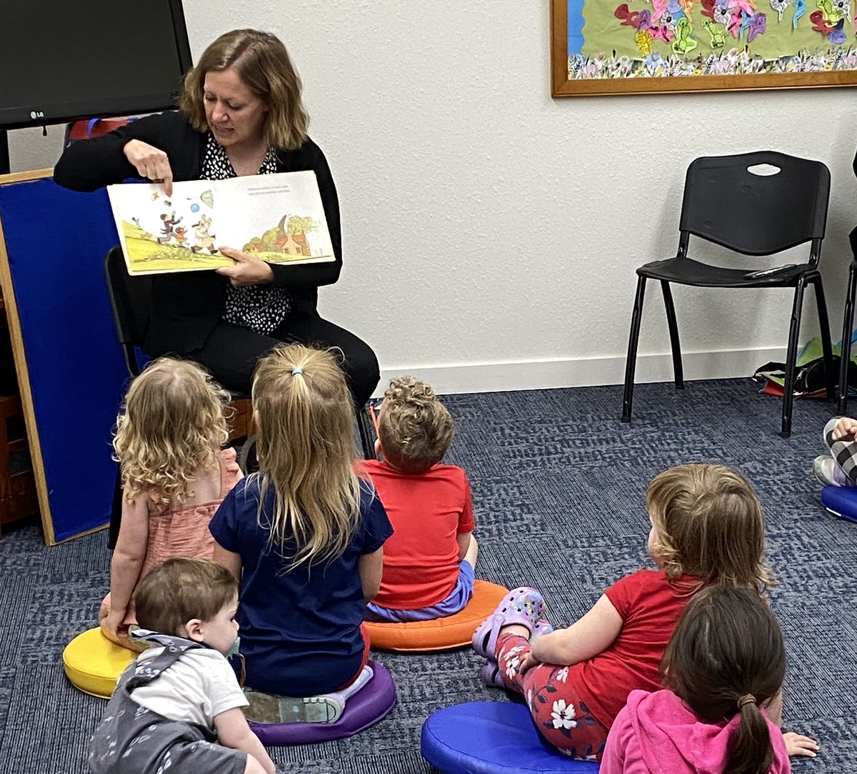 We are enjoying spring days at the library! Last week Ms. Cymre read about insects. This week Mrs. Kim read about wind. Next week we will be outside for messy toddler day!

#earlyliteracy #CCLchildrensclass #EducateEngageEnrich