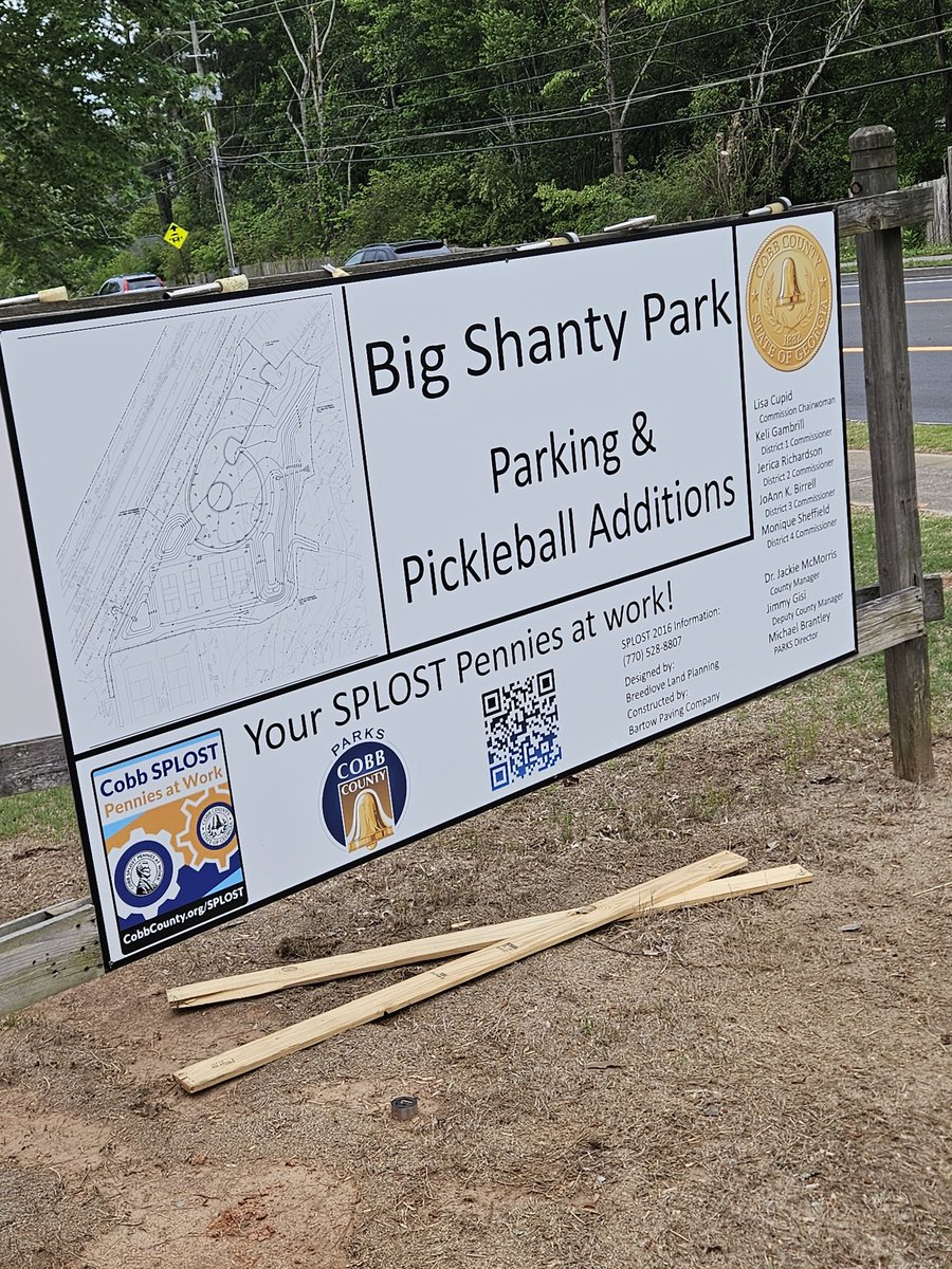 Excited for 4 more #pickleball courts in <a href="/cobbcounty/">Cobb County</a>.
