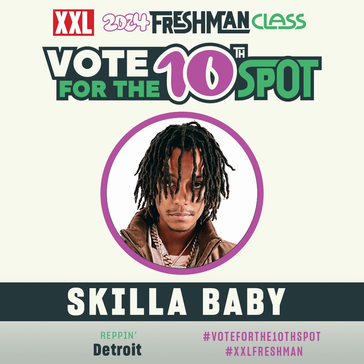 🏆 VOTE FOR XXL FRESHMAN 2024 👤 @_Skillababy ➡️ VOTE HERE bit.ly/48KFV7q