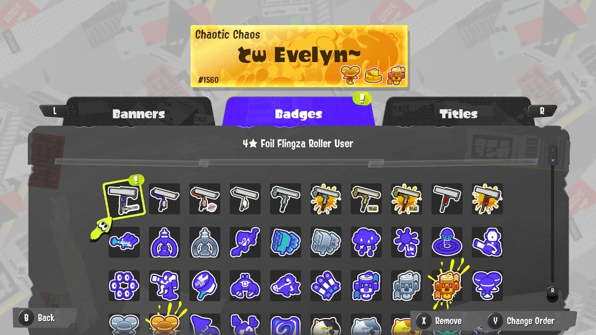Splatlyn's tweet photo. I wonder what weapon I prefer... hmmmmmmmmmm #Splatoon3 #NintendoSwitch https://t.co/yxIic0IdIN