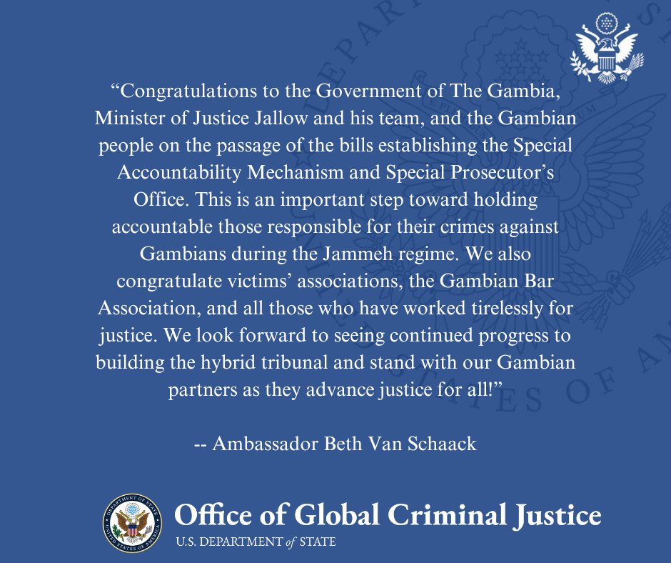 Ambassador Beth Van Schaack, Global Crim Justice (@StateDept_GCJ) on Twitter photo 2024-04-24 19:05:47
