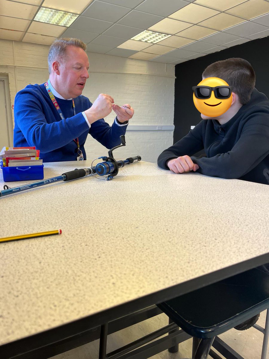 Another excellent lesson today with <a href="/Mr_Hutch75/">Mr Hutchinson</a> as a pupil of class 3 enjoyed practical learning with the hopes of good weather and fishing in their future! <a href="/IWBSFalkirk/">Inclusion&Wellbeing</a>