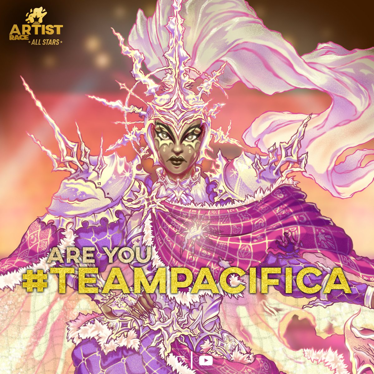 ArtistRace's tweet photo. Artist Race: ALL STARS ya tiene a sus FINALISTAS.
Are you #TeamAiyu?✨
Are you #TeamCandy?✨
Are you #TeamPacifica?✨
Are you #TeamMorrigan?✨
Ahora es el momento de apoyar a vuestra favorita. El lunes una de ellas será coronada.
¡Tenemos muchas sorpresas preparadas! 🔥