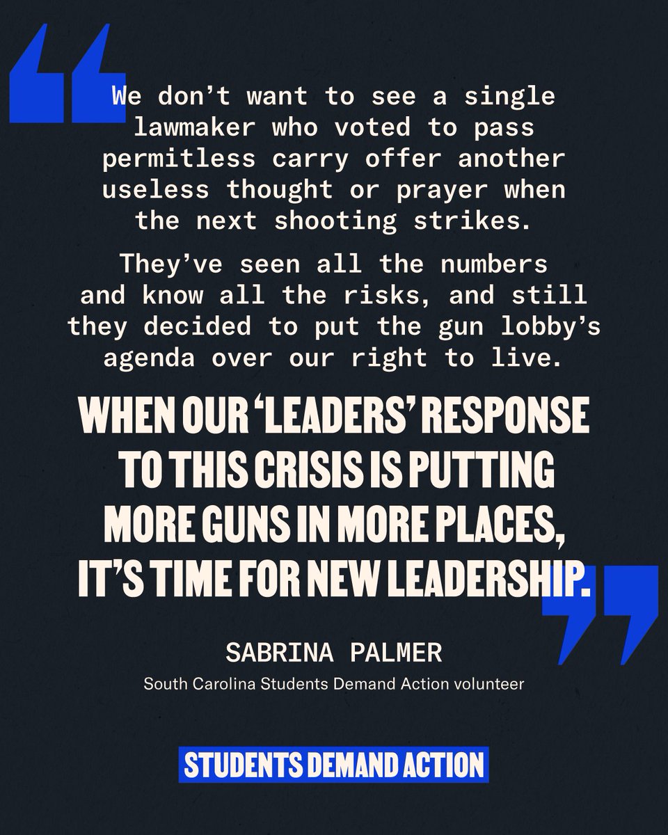 Lawmakers who support permitless carry are prioritizing the gun lobby’s reckless “guns everywhere” agenda, not public safety. Text REGISTER to 644-33 to register to vote them out in November.