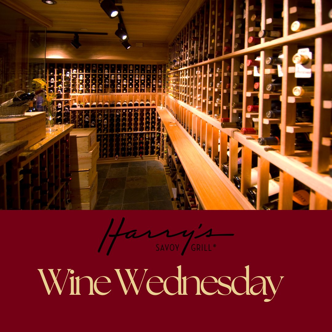 Wine down with us tonight for Wine Wednesday! Enjoy half-priced selected wines EVERY Wednesday from open to close! #winewednesday #halfpricedwines #harryssavoygrill