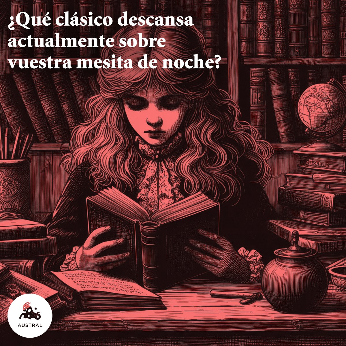 Muchas veces un buen clásico es una buena forma de aportar diversidad a nuestras lecturas. ¿Qué clásico descansa actualmente sobre vuestra mesita de noche? #AustralEditorial