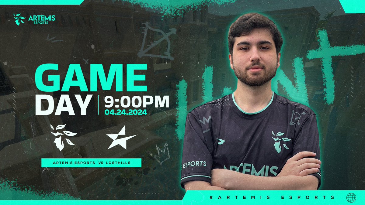 EsportsArtemis's tweet photo. [#ARTEMISCS] 

After a tough overtime loss on Monday the crew is ready to get a dub! Tune in tonight at 9 for our match against LostHills.🏹

#OnTheHunt 

🌐: ONLINE
🕙: 9PM EST
🎙️: @LCABroadcasting 
🖥️: DOWN BELOW https://t.co/8G9MZuBkey
