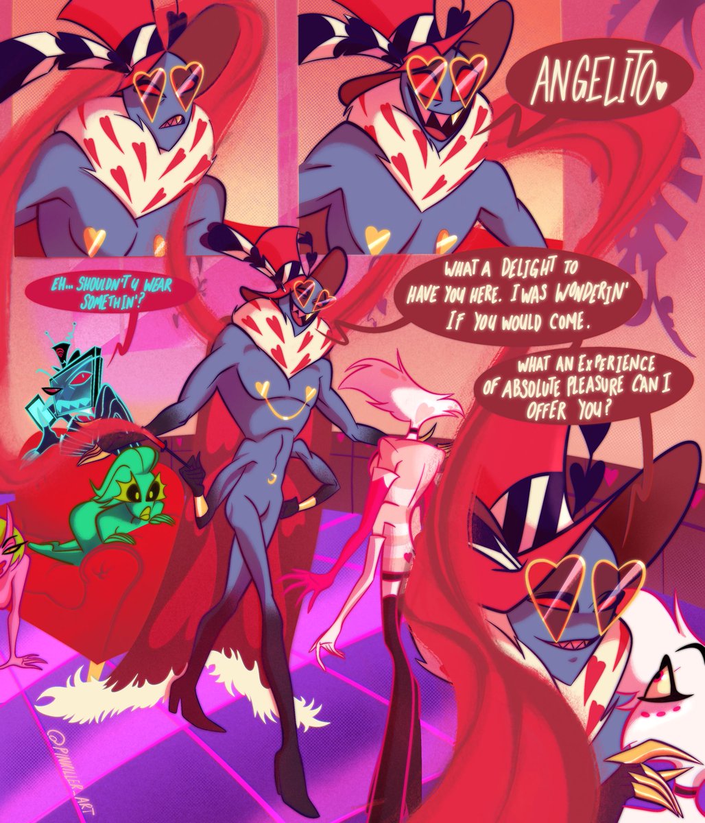 pinkiller_art's tweet photo. SYMPATHY FOR THE DEVIL [Part 5]

Valentino is letting Angel see the goods to win him over 👀
Of course, Vox needs to witness all of Val’s fuckeries 
Next page is gonna be a pain in the ass, ‘cause Val is going to show Angel his +18 sculptures https://t.co/YAAHtA6fKe