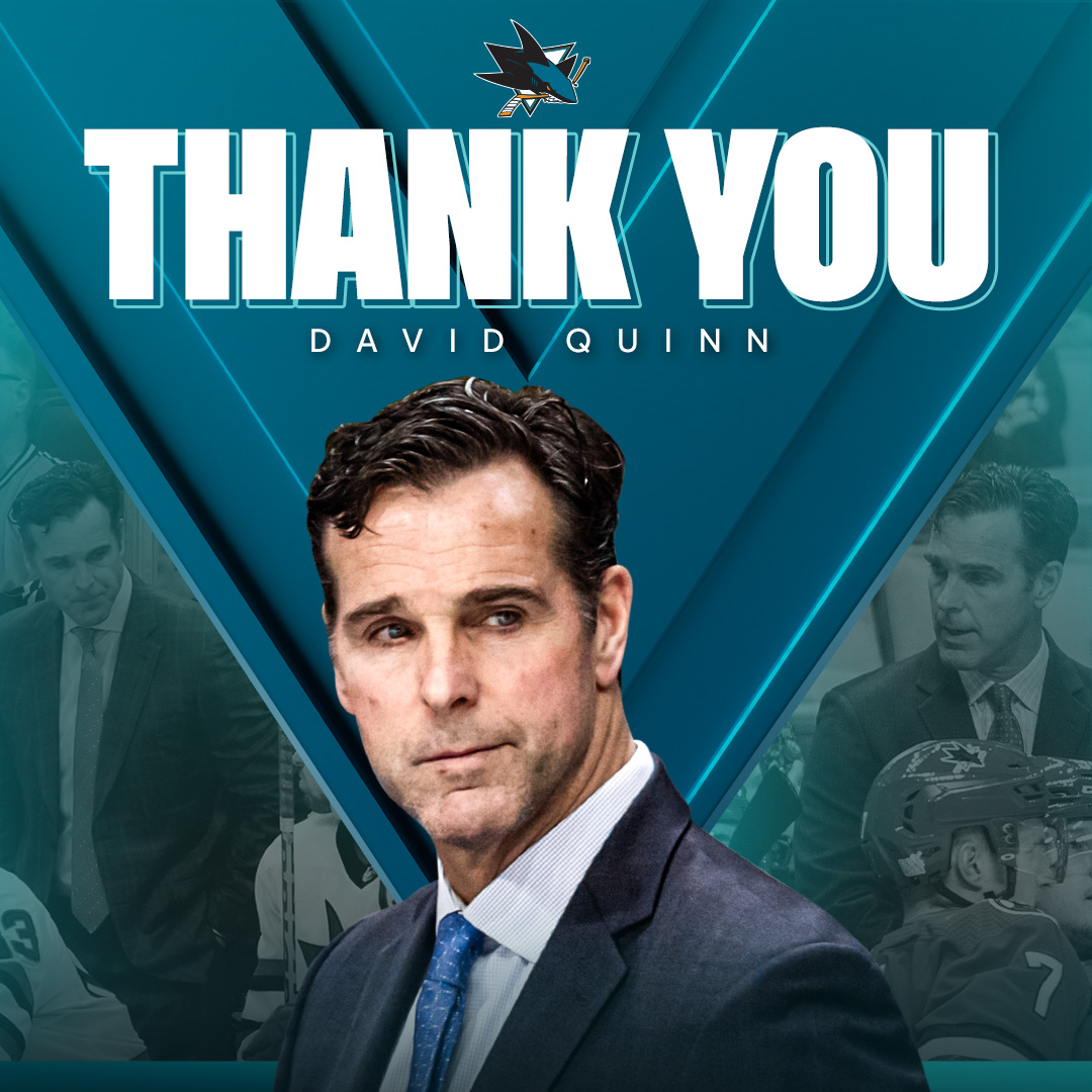 Thank you, Quinny. 'David is a good coach and an even better person. I would like to personally thank him for his hard work over these past two seasons.' - Mike Grier