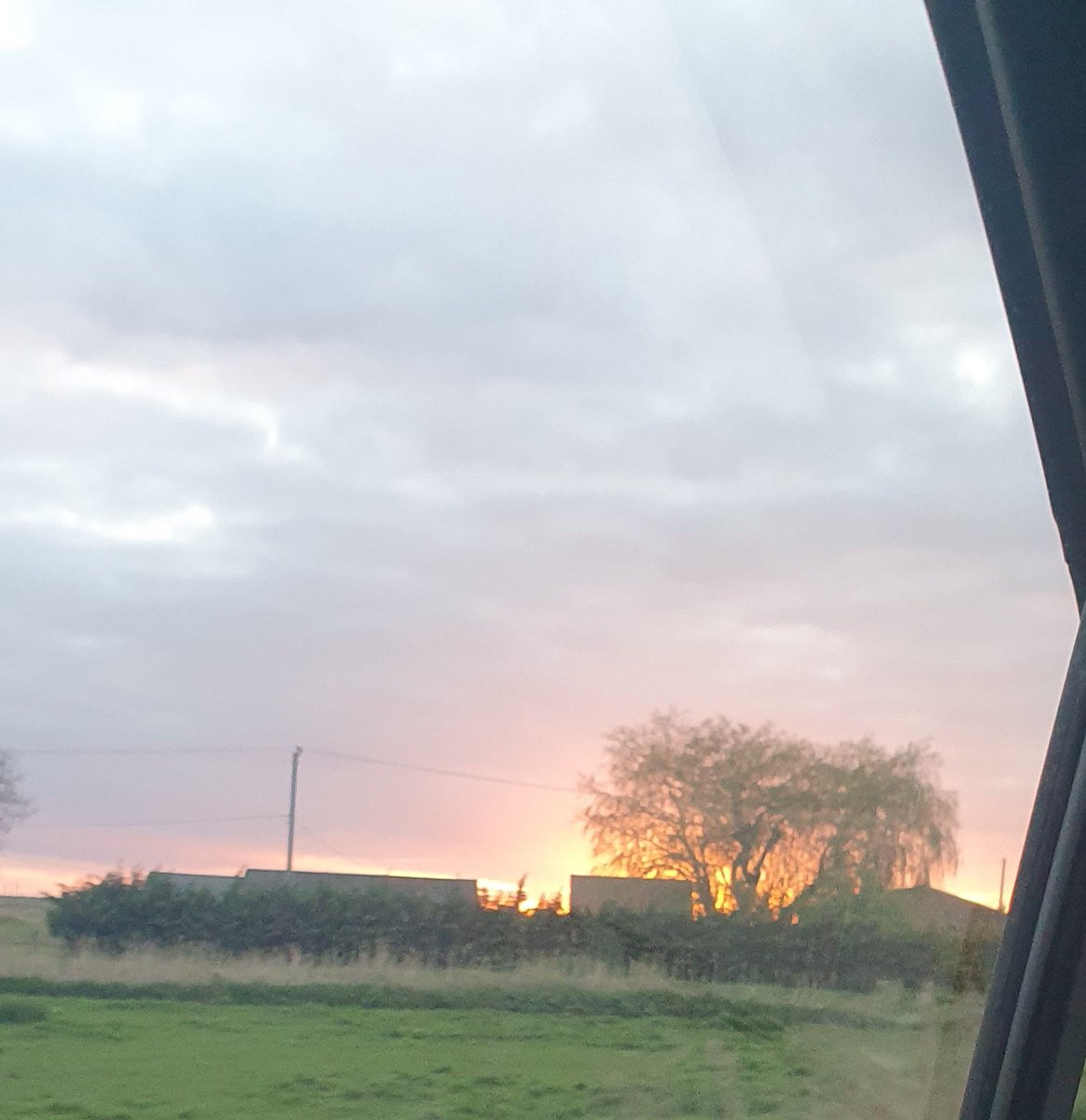 Pretty sky on our drive home tonight! #sunset #nature #MentalHealthMatters #bearswithjobs #Cambridgeshire #UK #spring