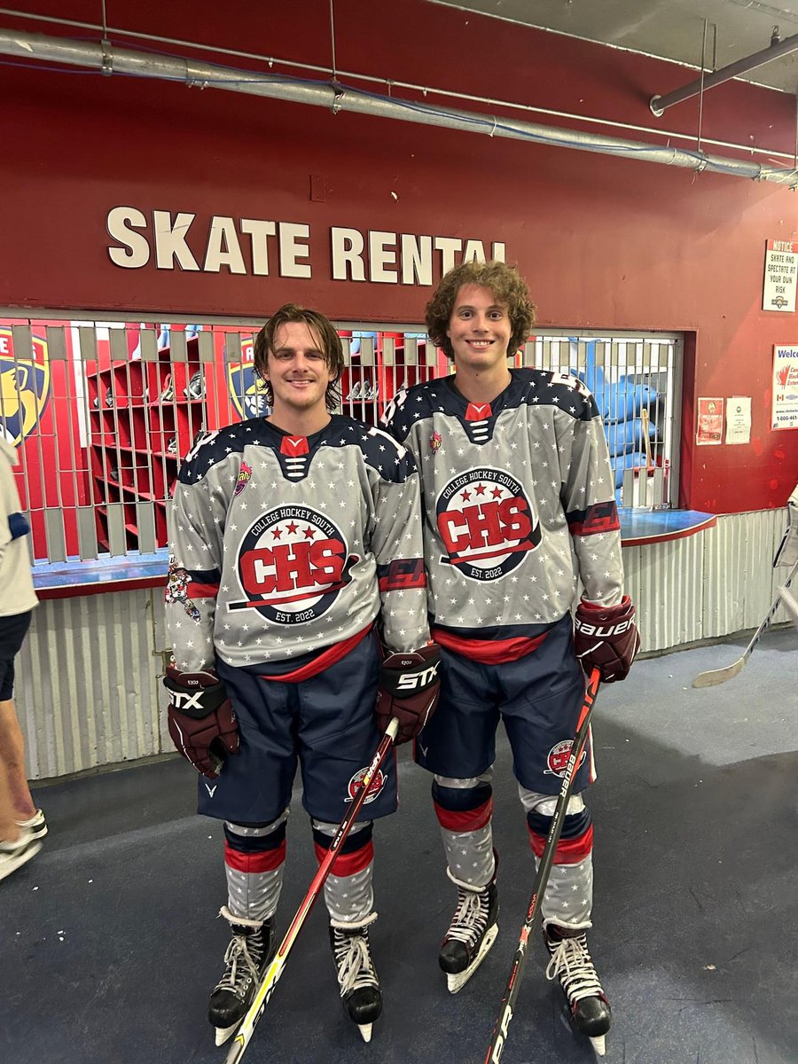 EKUCampusRec's tweet photo. Earlier this month, Santo Scillia and Logan Boatright of the EKU Club Hockey team, participated in the AAU All-Star Challenge, hosted in Fort Lauderdale. 

Congratulations to both for being selected and representing EKU!

#CampusRecreation #ClubSports #EKU #GoBigE https://t.co/az13Rj9L9W